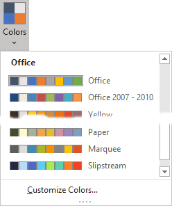 Microsoft Word Color Themes