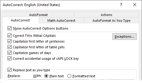 Microsoft Word Replace Text As You Type